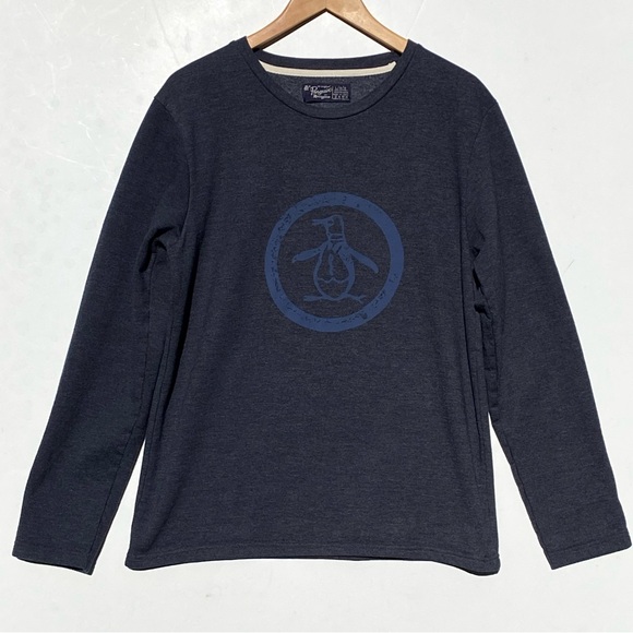 Original Penguin Other - ORIGINAL PENGUIN Men’s Navy Blue Crewneck Pull Over Logo Sweatshirt Large